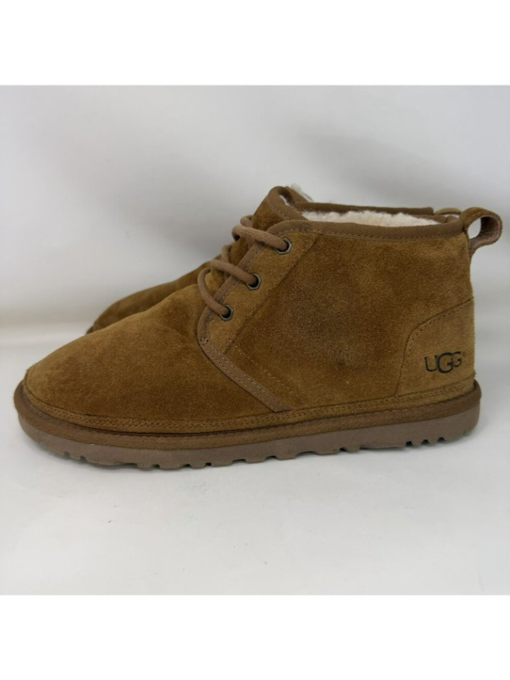 UGG Neumel Lined Suede Leather Boots Brown Women’s Size 9 - Picture 2 of 7
